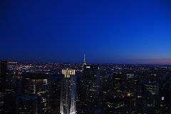 New York City Top Of The Rock 22 After Sunset Southeast Buildings To Chrysler Building And Metlife
